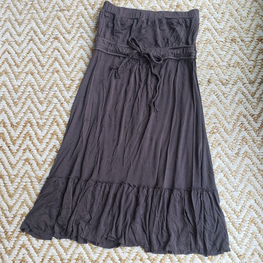 Zenana Outfitters Dark Gray Tube Dress SMALL - Picture 8 of 8